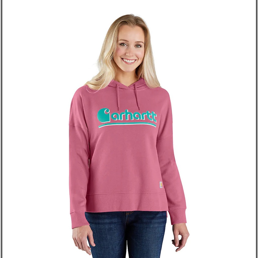 Carhartt Women's Tencel Loose Fit Graphic Hooded Sweatshirt M